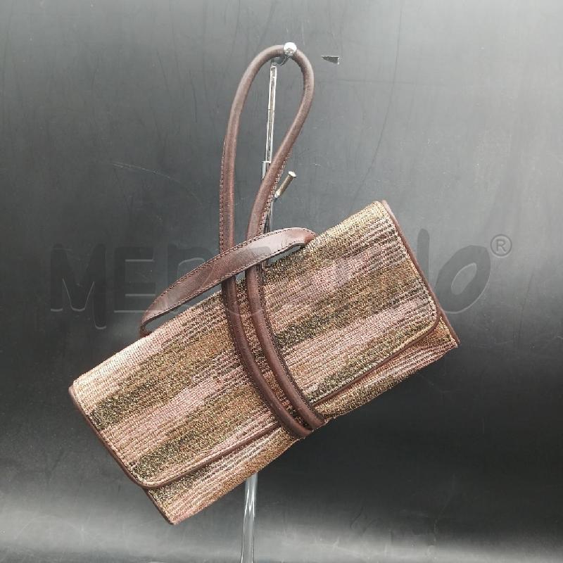 BORSA MISSONI MARRONE E ROSA | Mercatino dell'Usato Roma garbatella 1