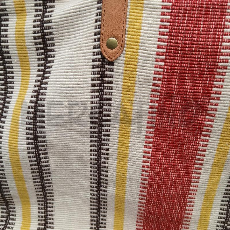 BORSA TESSUTO TIMBERLAND BEIGE RIGHE ROSSO GIALLO  | Mercatino dell'Usato Roma garbatella 4