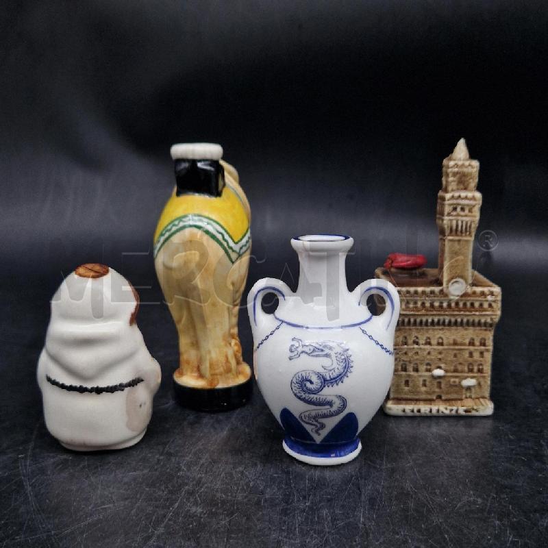 BOTTIGLIETTE CERAMICA DA COLLEZIONE 4PZ | Mercatino dell'Usato Roma garbatella 2