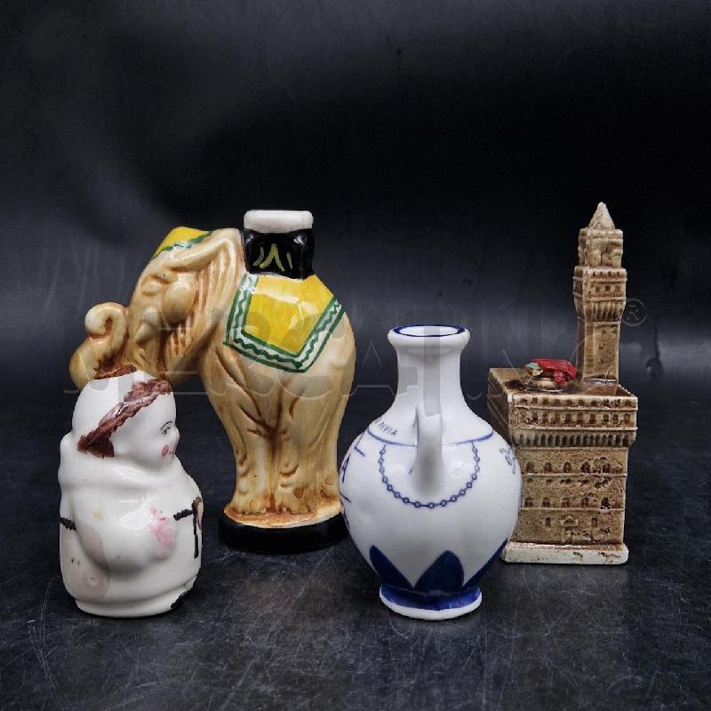 BOTTIGLIETTE CERAMICA DA COLLEZIONE 4PZ | Mercatino dell'Usato Roma garbatella 3
