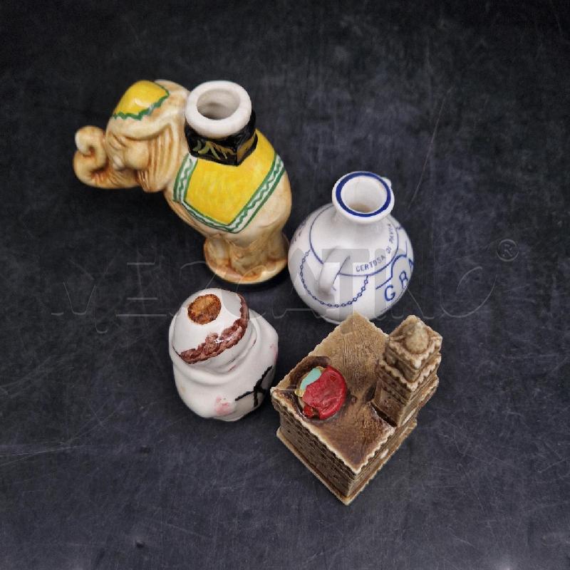 BOTTIGLIETTE CERAMICA DA COLLEZIONE 4PZ | Mercatino dell'Usato Roma garbatella 5