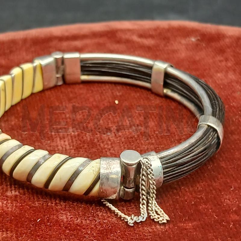 BRACCIALE ARG DET BEIGE  | Mercatino dell'Usato Roma garbatella 3
