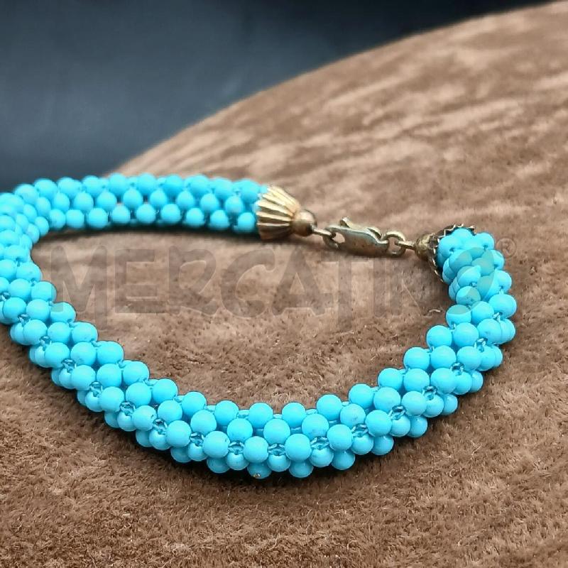 BRACCIALE ARG DET PERLINE TURCHESE | Mercatino dell'Usato Roma garbatella 2