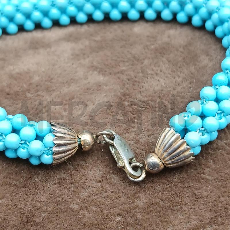 BRACCIALE ARG DET PERLINE TURCHESE | Mercatino dell'Usato Roma garbatella 3