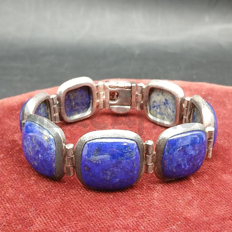 BRACCIALE ARG DET PIETRE BLU  | Mercatino dell'Usato Roma garbatella 1