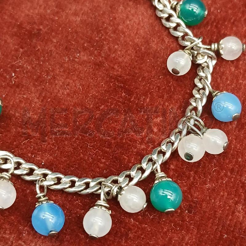 BRACCIALE ARG DET PIETRE COLOR  | Mercatino dell'Usato Roma garbatella 3