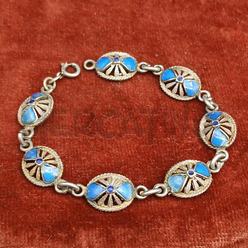 BRACCIALE ARG DET TONDO E BLU  | Mercatino dell'Usato Roma garbatella 1
