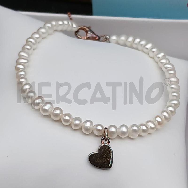 BRACCIALE ARG MABINA PERLE | Mercatino dell'Usato Roma garbatella 2