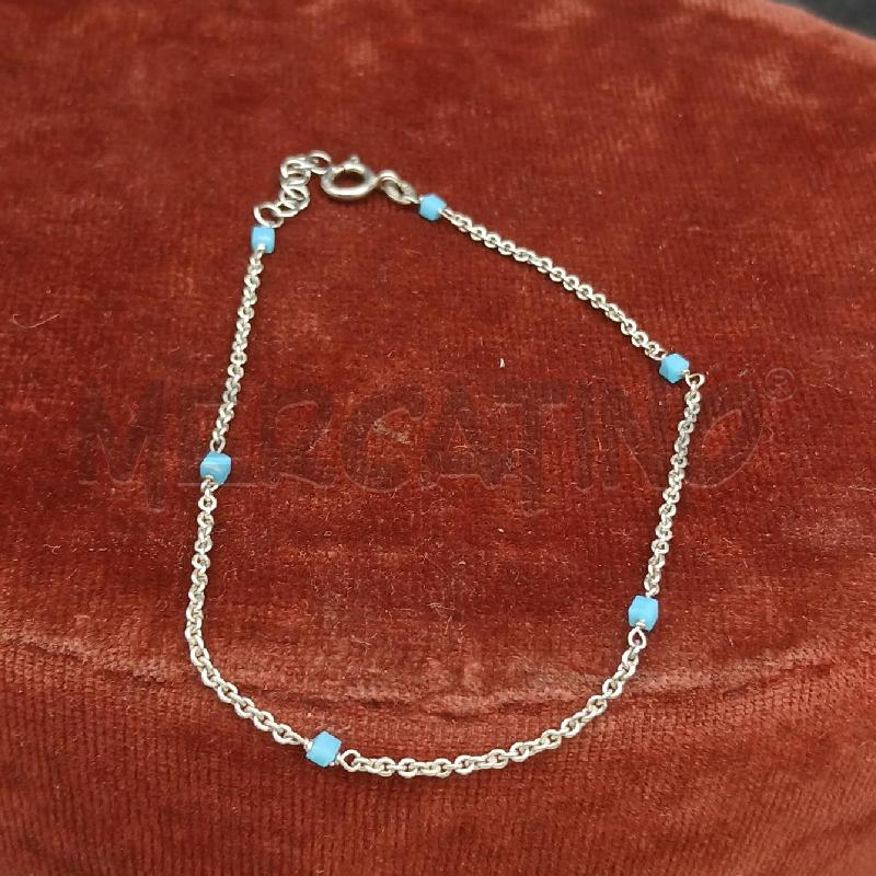 BRACCIALE ARG PALLINI AZZURRI | Mercatino dell'Usato Roma garbatella 1