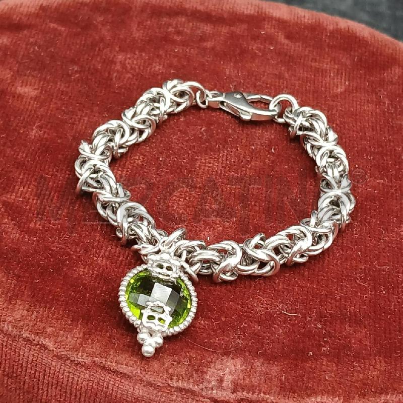 BRACCIALE ARG PIETRA VERDE  | Mercatino dell'Usato Roma garbatella 1
