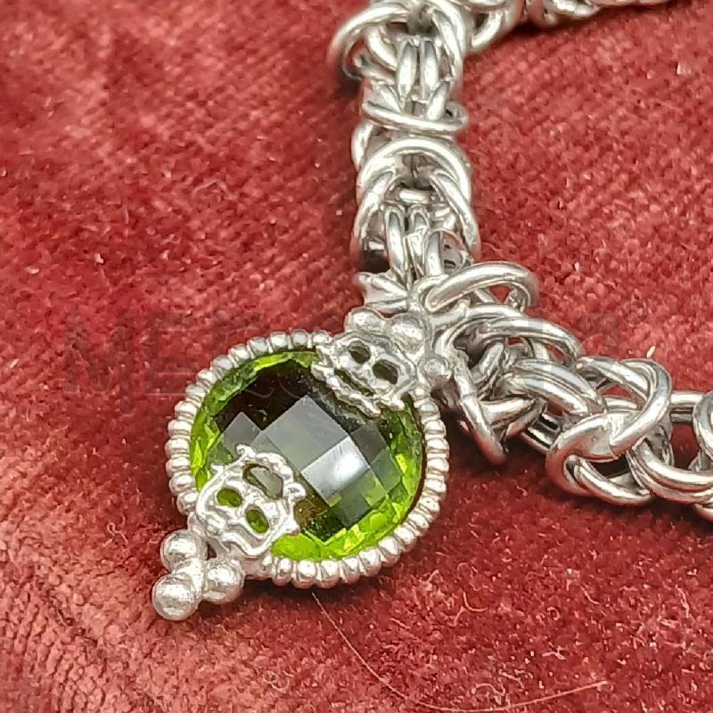 BRACCIALE ARG PIETRA VERDE  | Mercatino dell'Usato Roma garbatella 2