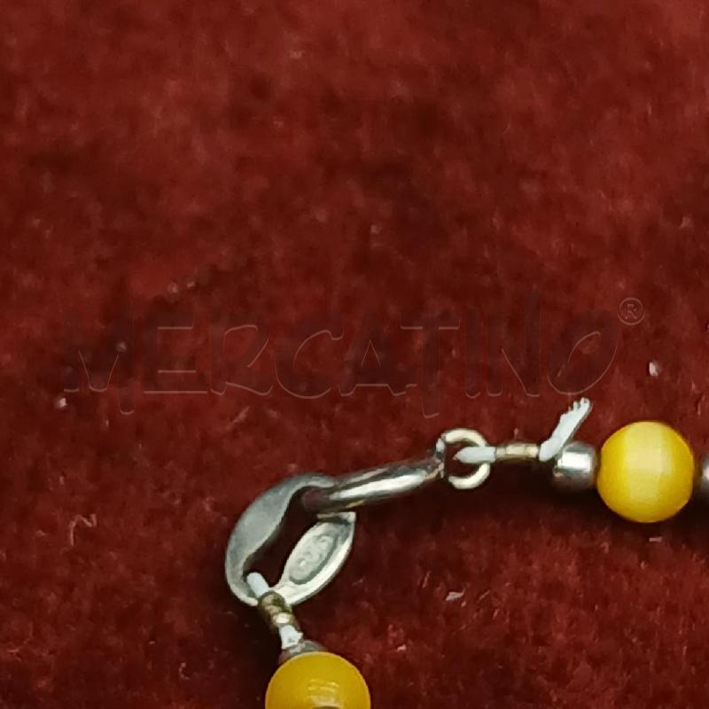 BRACCIALE ARG PIETRE GIALLO | Mercatino dell'Usato Roma garbatella 2