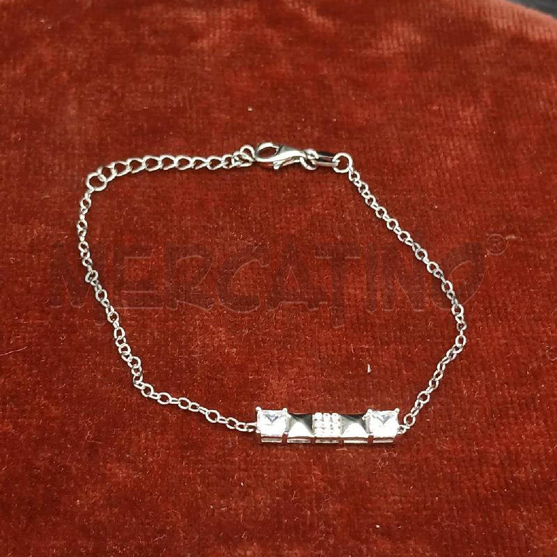 BRACCIALE ARG STRASS QUADRATI  | Mercatino dell'Usato Roma garbatella 1