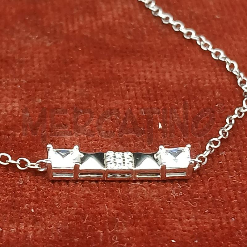 BRACCIALE ARG STRASS QUADRATI  | Mercatino dell'Usato Roma garbatella 2