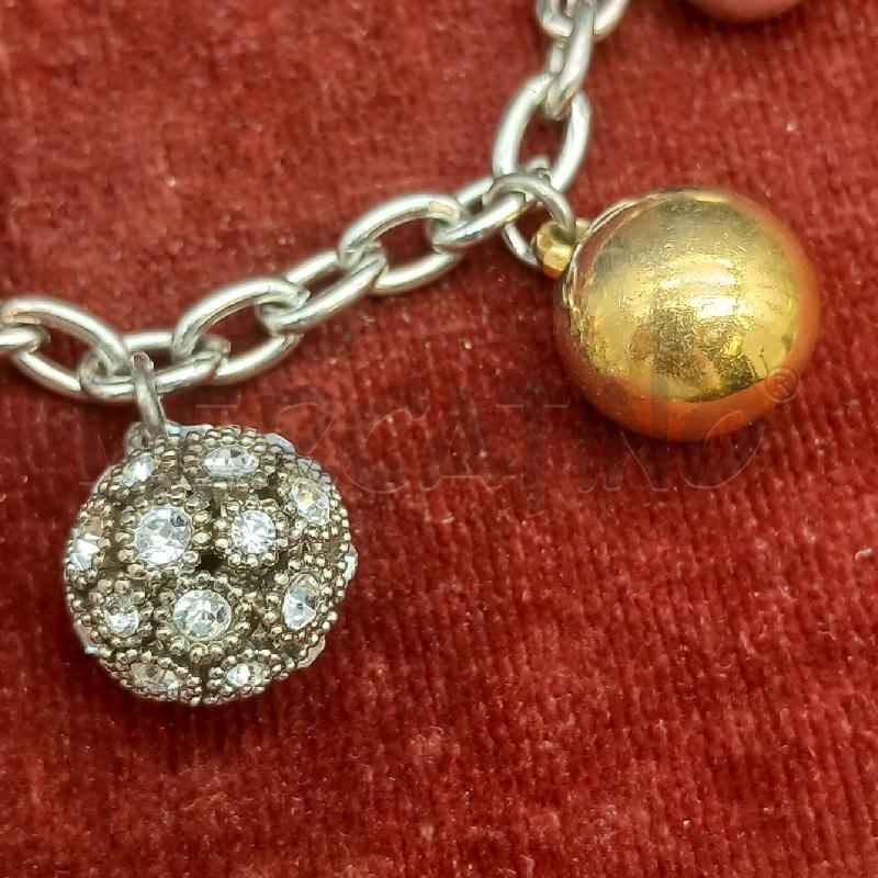 BRACCIALE CATENA SFERA COLO | Mercatino dell'Usato Roma garbatella 2
