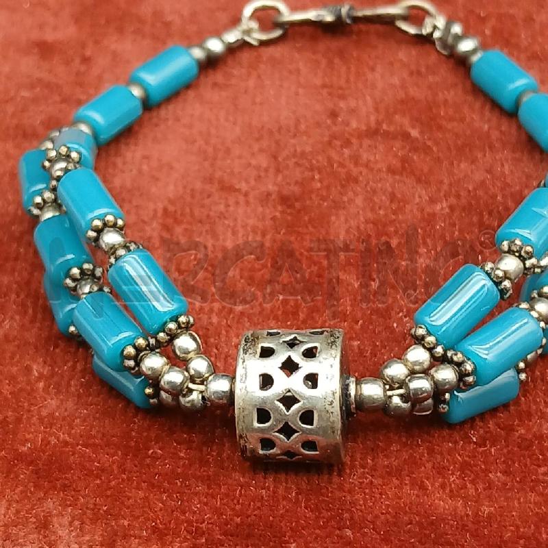 BRACCIALE DET PIERTE BLU  | Mercatino dell'Usato Roma garbatella 2