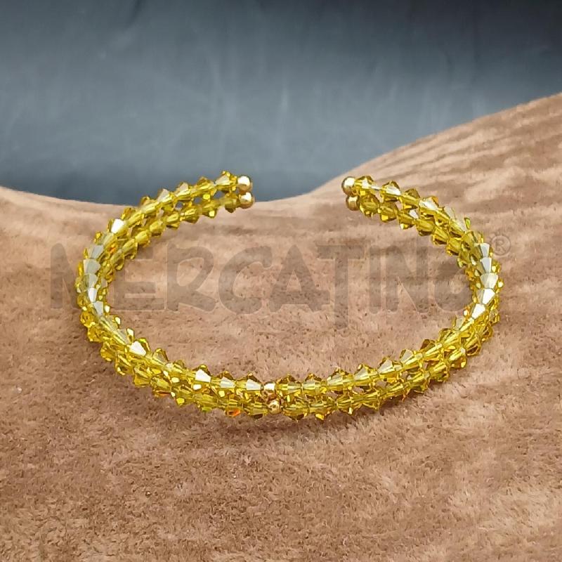 BRACCIALE DET PIETRE VERDE E GIALLO  | Mercatino dell'Usato Roma garbatella 1