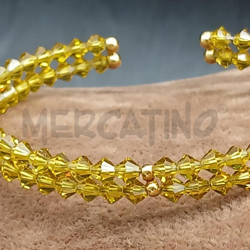BRACCIALE DET PIETRE VERDE E GIALLO  | Mercatino dell'Usato Roma garbatella 3