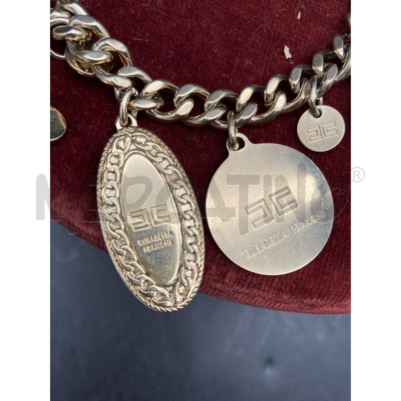 BRACCIALE ELISABETTA FRANCHI CIONDOLI DORATO  | Mercatino dell'Usato Roma garbatella 2