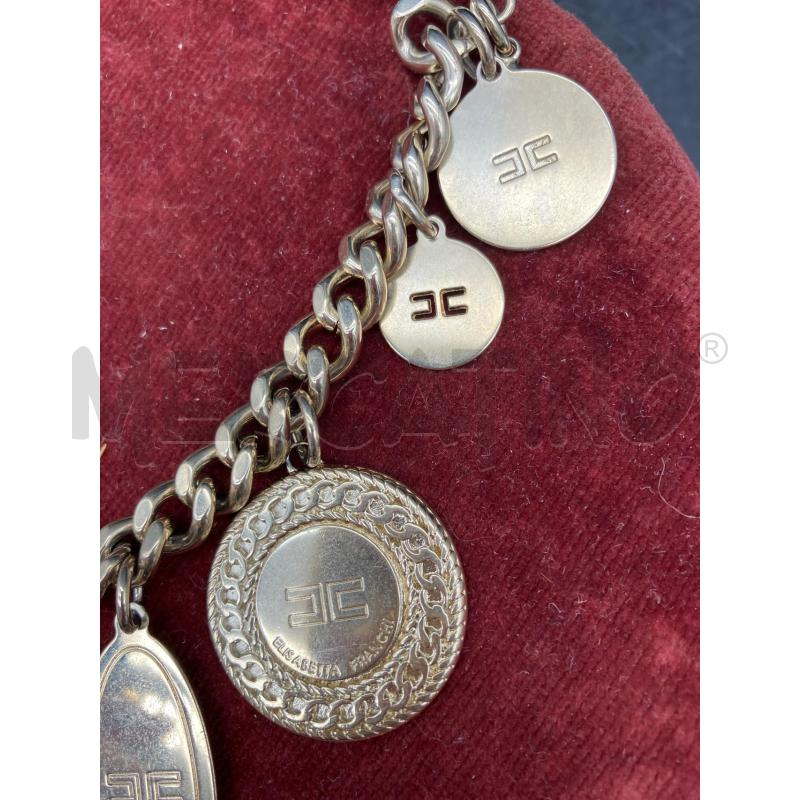 BRACCIALE ELISABETTA FRANCHI CIONDOLI DORATO  | Mercatino dell'Usato Roma garbatella 3
