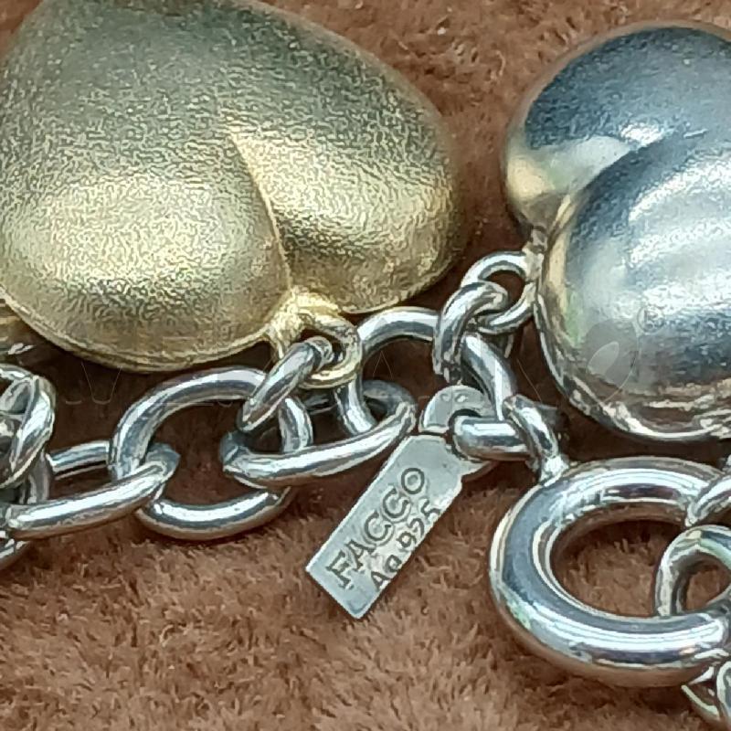 BRACCIALE FACCO ARG DET CUORE  | Mercatino dell'Usato Roma garbatella 2