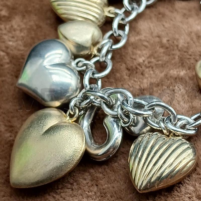 BRACCIALE FACCO ARG DET CUORE  | Mercatino dell'Usato Roma garbatella 3