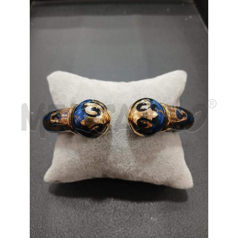 BRACCIALE FIDIA GIOIELLI DORATO E SMALTO BLU  | Mercatino dell'Usato Roma garbatella 2