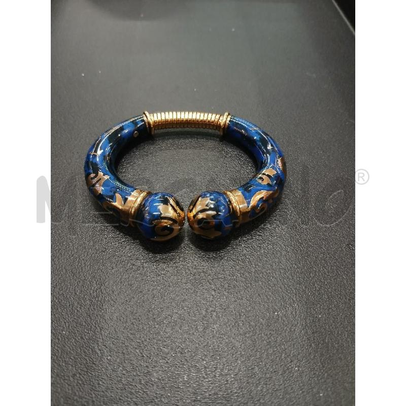 BRACCIALE FIDIA GIOIELLI DORATO E SMALTO BLU  | Mercatino dell'Usato Roma garbatella 3