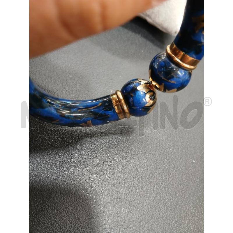 BRACCIALE FIDIA GIOIELLI DORATO E SMALTO BLU  | Mercatino dell'Usato Roma garbatella 4