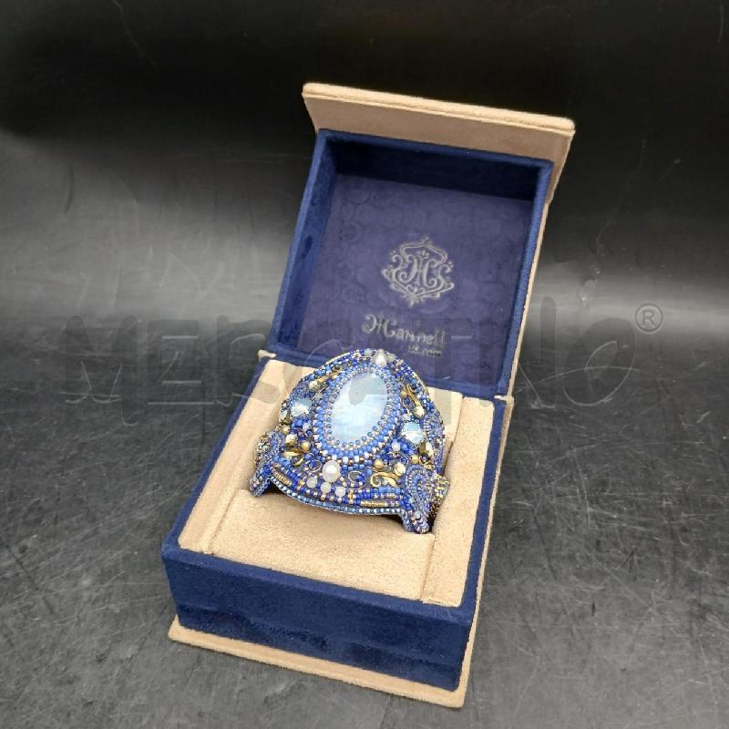 BRACCIALE HANNETT BLU PIETRE  | Mercatino dell'Usato Roma garbatella 1