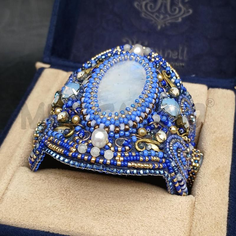 BRACCIALE HANNETT BLU PIETRE  | Mercatino dell'Usato Roma garbatella 2