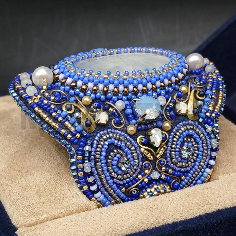BRACCIALE HANNETT BLU PIETRE  | Mercatino dell'Usato Roma garbatella 3