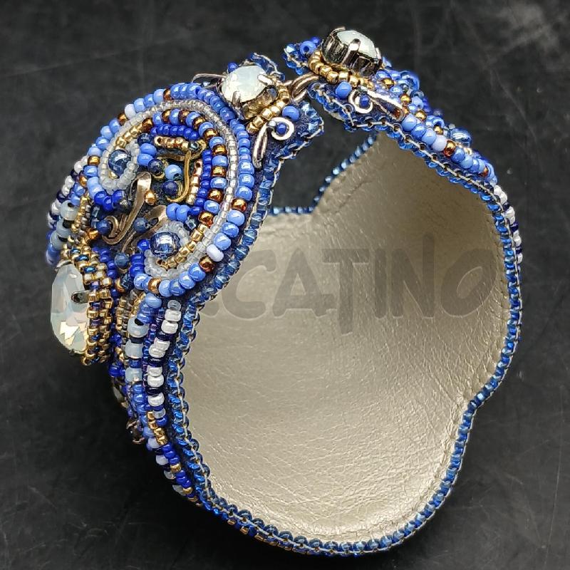 BRACCIALE HANNETT BLU PIETRE  | Mercatino dell'Usato Roma garbatella 4