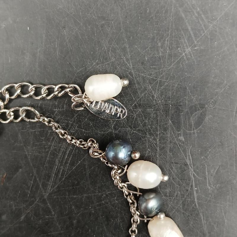BRACCIALE LDDPR PERLE GRIGIO E BIEGE  | Mercatino dell'Usato Roma garbatella 2