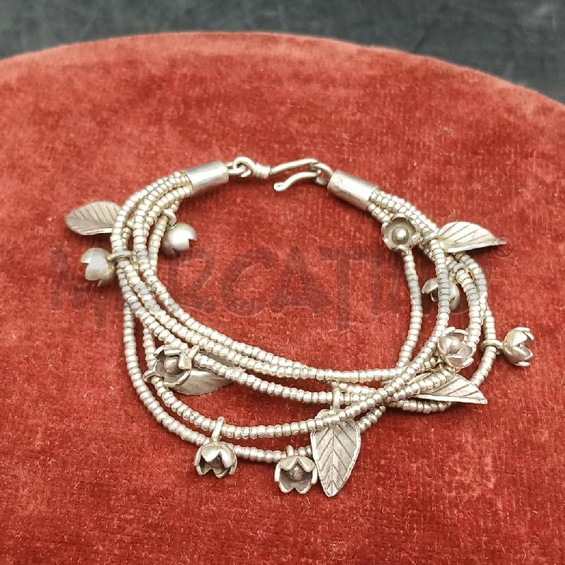 BRACCIALE MULTIFILO FOGLIE | Mercatino dell'Usato Roma garbatella 1