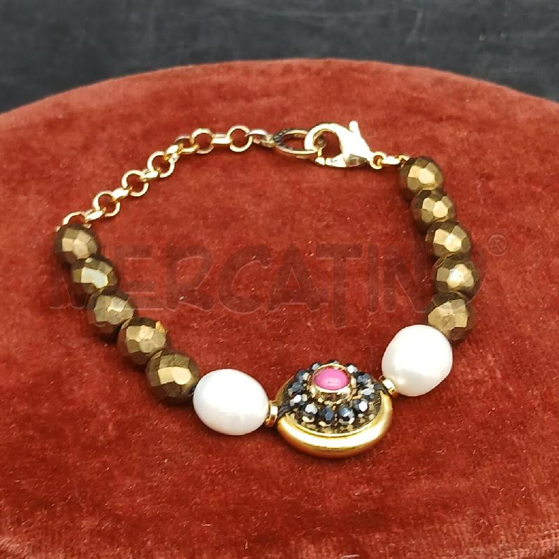BRACCIALE OTTAVIANI DORATO DET PERLE | Mercatino dell'Usato Roma garbatella 1