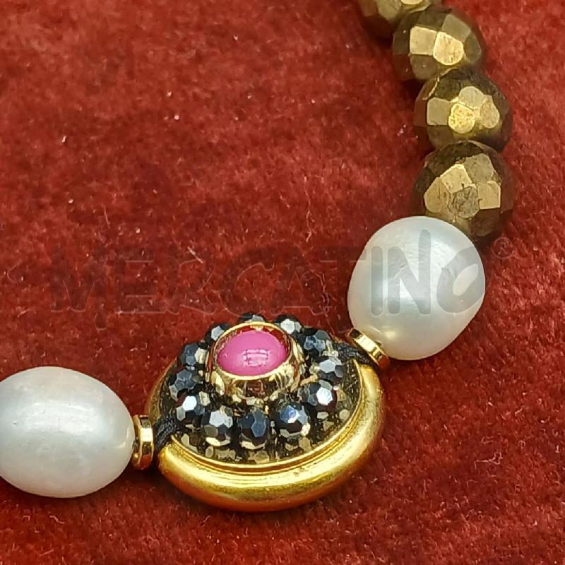 BRACCIALE OTTAVIANI DORATO DET PERLE | Mercatino dell'Usato Roma garbatella 2