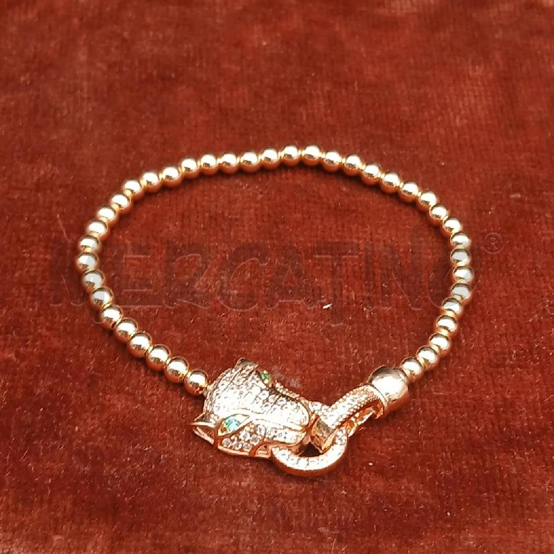 BRACCIALE PALLINE TIGRE  | Mercatino dell'Usato Roma garbatella 1