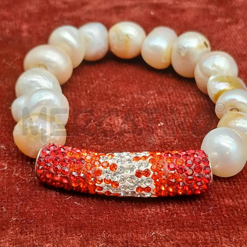BRACCIALE PERLE DET ROSSO  | Mercatino dell'Usato Roma garbatella 2