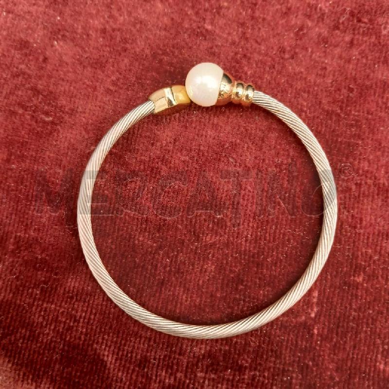 BRACCIALE RIG PERLA BIA E OR | Mercatino dell'Usato Roma garbatella 2