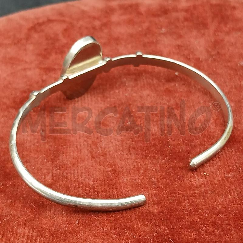 BRACCIALE RIG PIETRA OVALE BIANCO  | Mercatino dell'Usato Roma garbatella 3