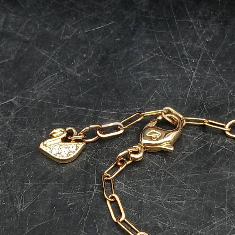BRACCIALE SWAROVSKI DORATO PIETRA GRIGIO  | Mercatino dell'Usato Roma garbatella 3