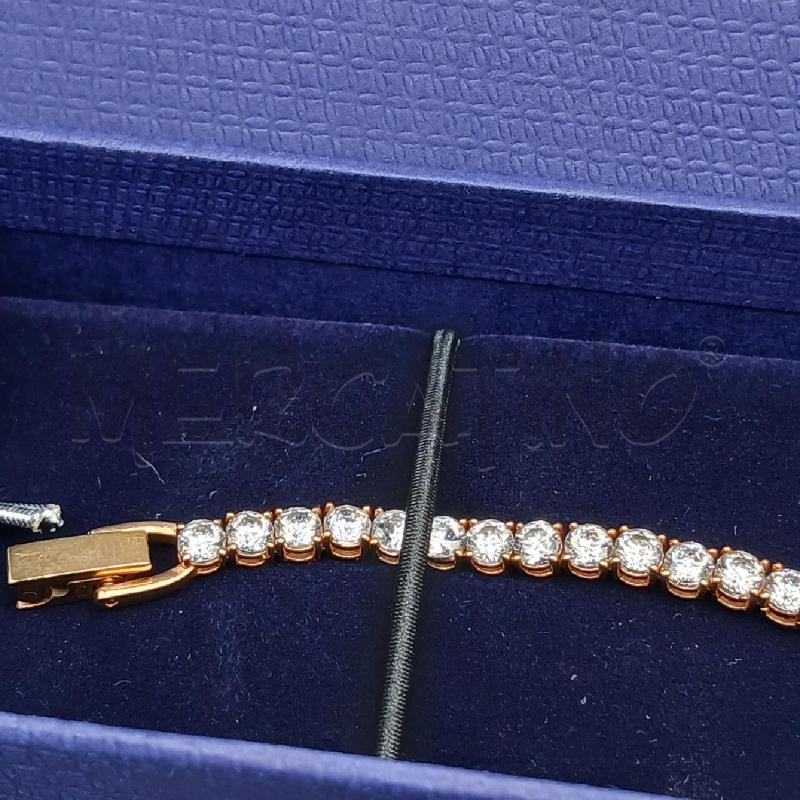 BRACCIALE TENNIS SWAROVSKI BIANCO  | Mercatino dell'Usato Roma garbatella 2