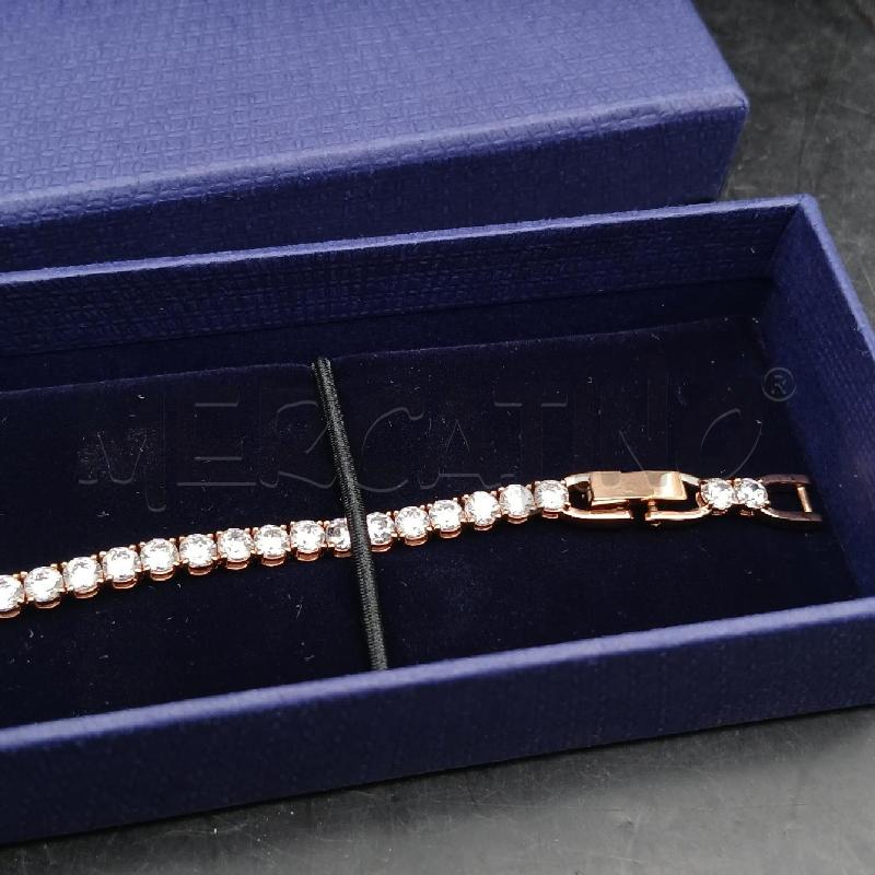 BRACCIALE TENNIS SWAROVSKI BIANCO  | Mercatino dell'Usato Roma garbatella 3