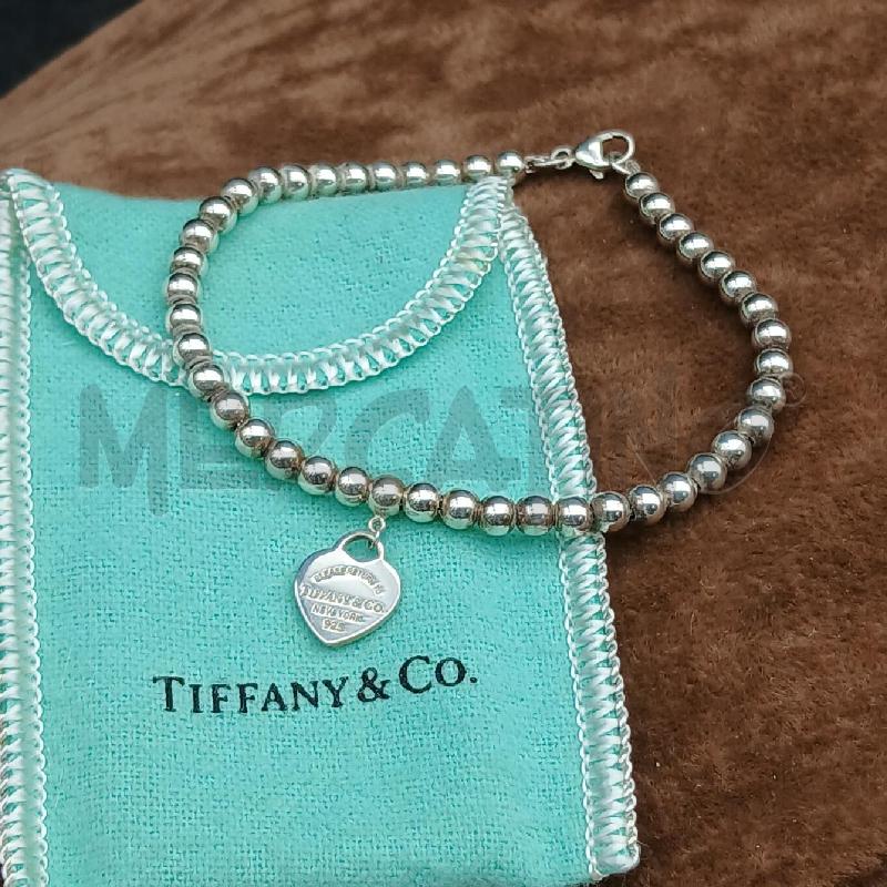 BRACCIALE TIFFANY&CO PALLINE CIONDOLO CUORE  | Mercatino dell'Usato Roma garbatella 1