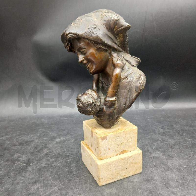 BRONZO MAMMA FIGLIOP B MARM  | Mercatino dell'Usato Roma garbatella 2