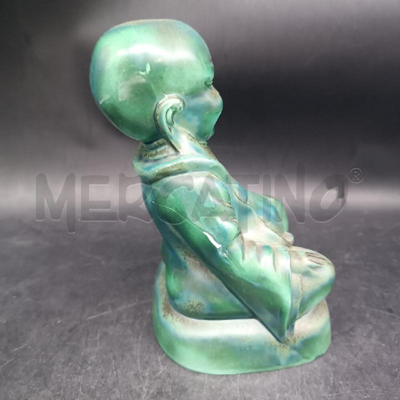 BUDDHA CERAMICA VERDE | Mercatino dell'Usato Roma garbatella 2