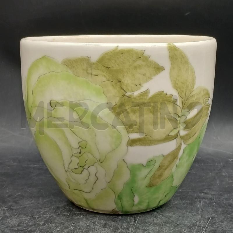 CACHEPOT FIORI VERDI ERNESTINE | Mercatino dell'Usato Roma garbatella 1