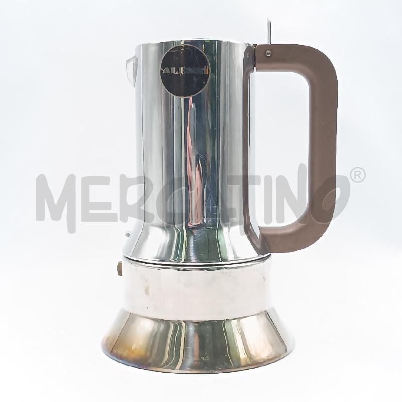 Caffettiera espresso italiano Moka di Alessi - grigio argento