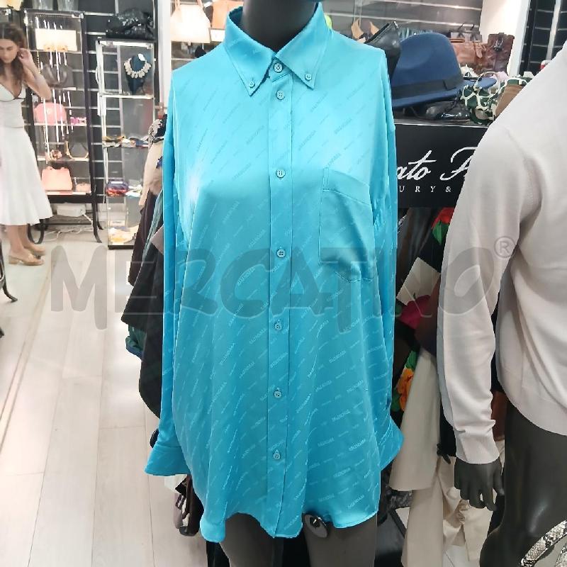 CAMICIA BALENCIAGA BLU | Mercatino dell'Usato Roma garbatella 1